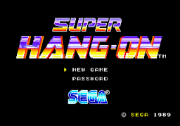 Super Hang On Title Screen